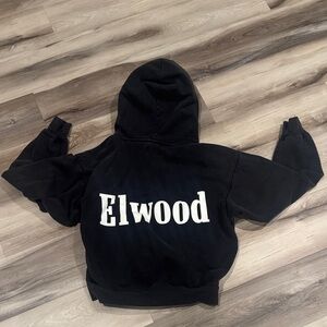 Elwood Unisex Black logo Hoodie